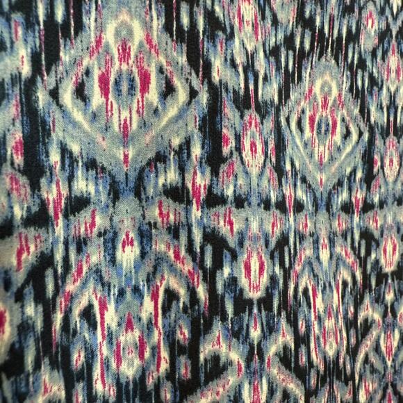 NWOT Banana Republic tie-shoulder drop-waist blue & pink print maxi dress XL - Picture 3 of 7